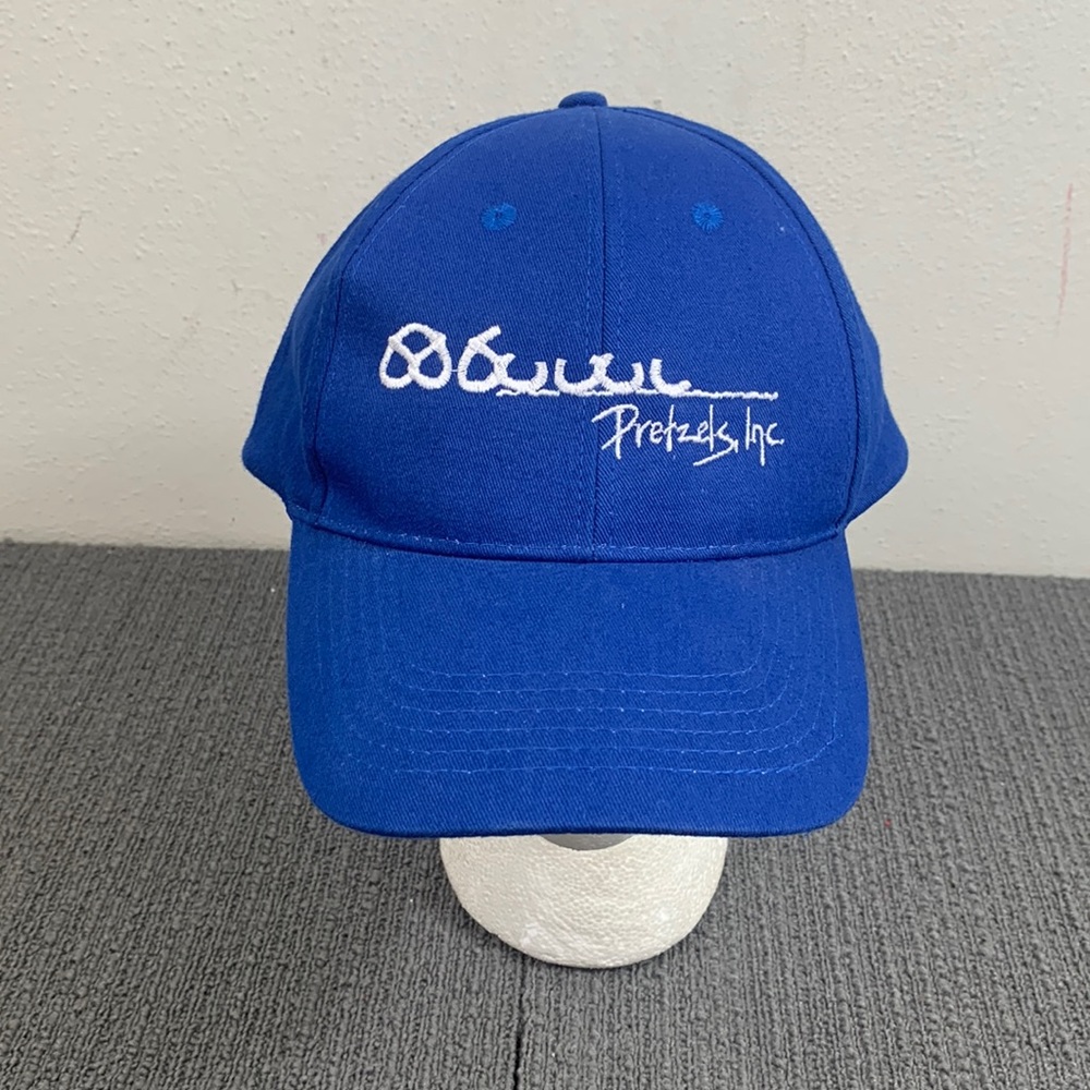 Pretzels Inc Baseball Hat Unisex OSFA Blue White Strapback Cap